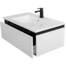 Тумба под раковину Cezares Slider 80 SLIDER-800-1C-SO-BO подвесная Bianco Opaco МДФ / ЛДСП