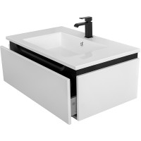 Тумба под раковину Cezares Slider 80 SLIDER-800-1C-SO-BO подвесная Bianco Opaco МДФ / ЛДСП