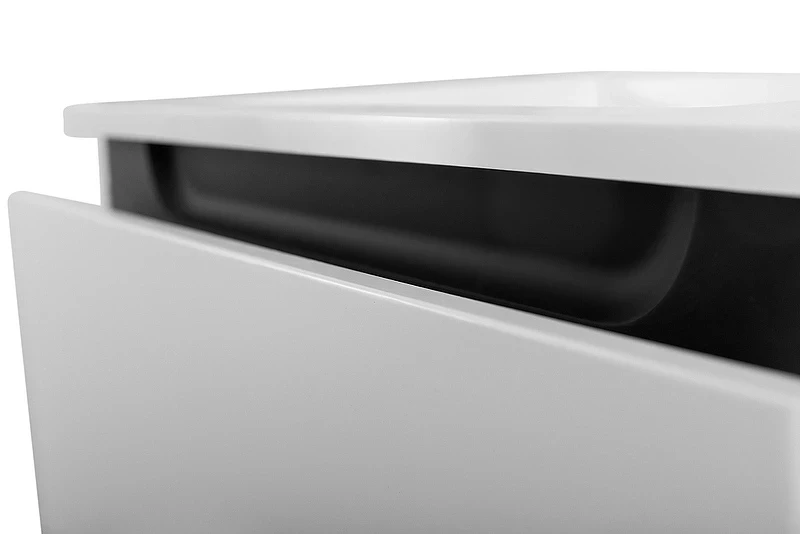 Тумба под раковину Cezares Slider 80 SLIDER-800-1C-SO-BO подвесная Bianco Opaco МДФ / ЛДСП