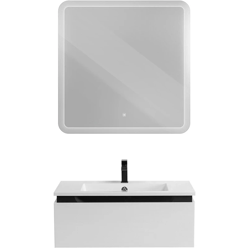 Тумба под раковину Cezares Slider 80 SLIDER-800-1C-SO-BO подвесная Bianco Opaco МДФ / ЛДСП