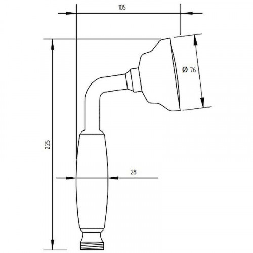Ручной душ Migliore Ricambi 30886 Золото