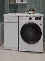 Тумба под раковину Orange Sistema 100 STK-40TUW Белая МДФ / ЛДСП