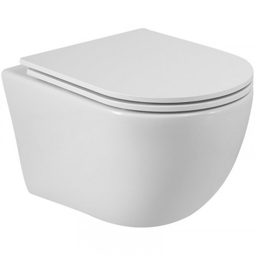 Унитаз Cezares Relax-Tor CZR-3806-53-TH-TOR/SC подвесной с сиденьем Микролифт фаянс подвесной