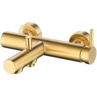 Смеситель для ванны Caprigo Don 53-011-BRG Золото матовое латунь на стену