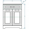 Тумба Stella Polar Кармела 60 SP-00000190 Ольха белая