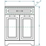 Тумба Stella Polar Кармела 60 SP-00000190 Ольха белая