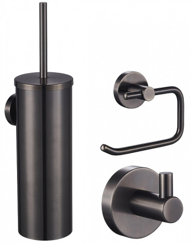 Набор аксессуаров для ванной Wonzon & Woghand WW-8100-GM цвет Темный графит
