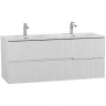 Тумба под раковину Cezares Duet-N 120 DUET-N-1200-2C-SO-2-BL подвесная Bianco Lucido