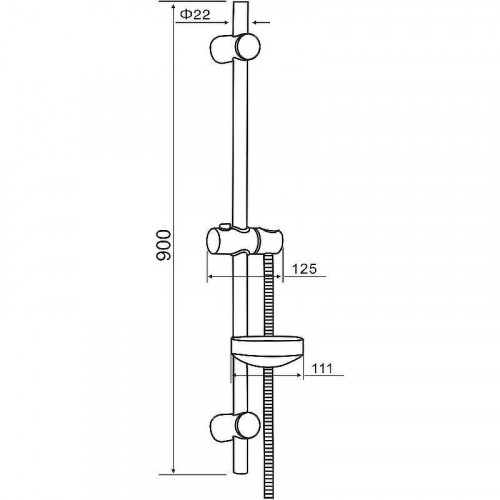 Душевая штанга Orange OS9 Хром
