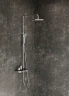 Душевая система Ravak Termo 300 TE 094.02/150 X070162 с термостатом Хром Черная латунь на стену