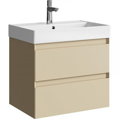 Тумба под раковину Aqwella Geometria 65 GE01652MD подвесная Морская дюна