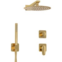 Душевая система WasserKRAFT Neckar A2151.277.183.208.280.197.281 Золото глянцевое латунь встраиваемый