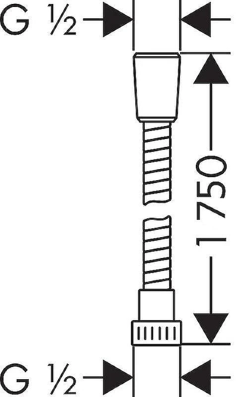 Душевой шланг WeltWasser WW BS 1750 CR 10000001963 Хром