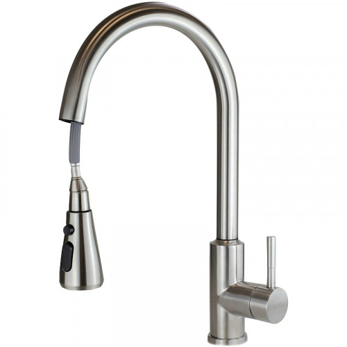 Смеситель для кухни ESKO TSS 519 Сатин нержавеющая сталь