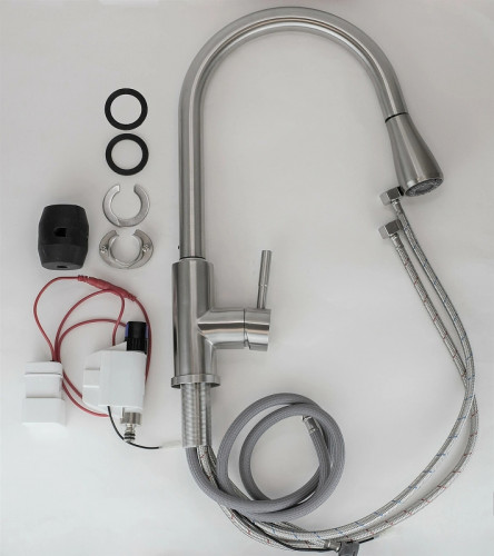 Смеситель для кухни ESKO TSS 519 Сатин нержавеющая сталь