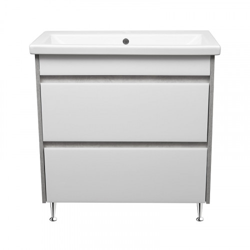 Тумба под раковину Stella Polar Браво 80 SP-00001334 цвет Слэйт Лакобель белый