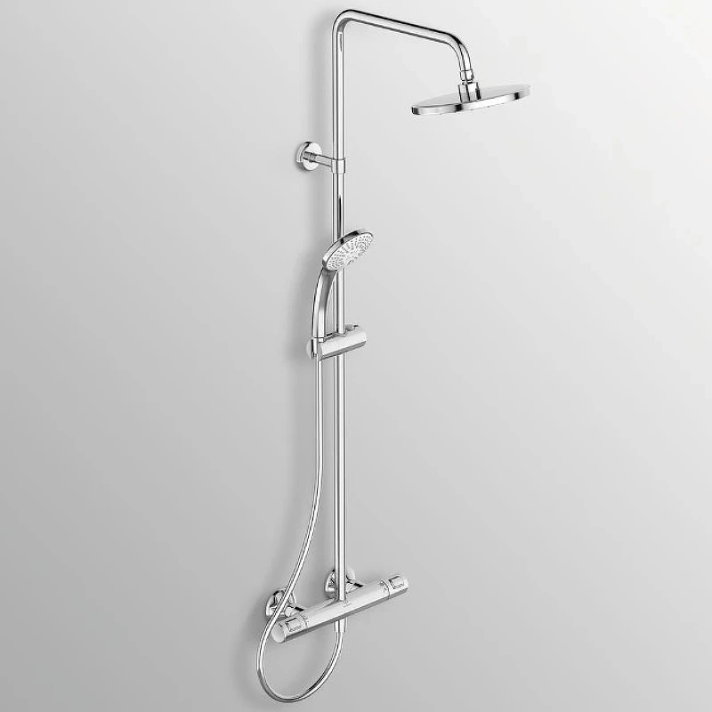 Душевая система Ideal Standard Ceratherm T25 A7208AA с термостатом Хром латунь на стену