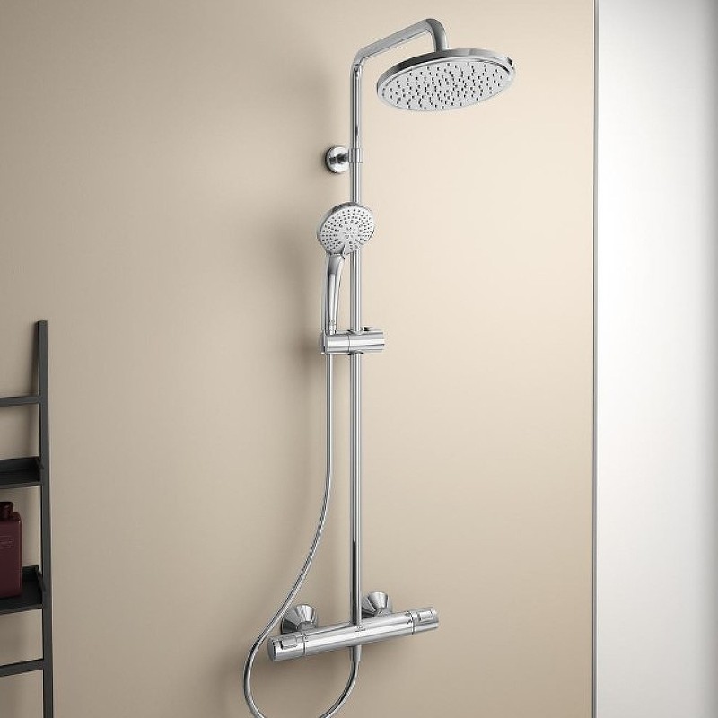 Душевая система Ideal Standard Ceratherm T25 A7208AA с термостатом Хром латунь на стену