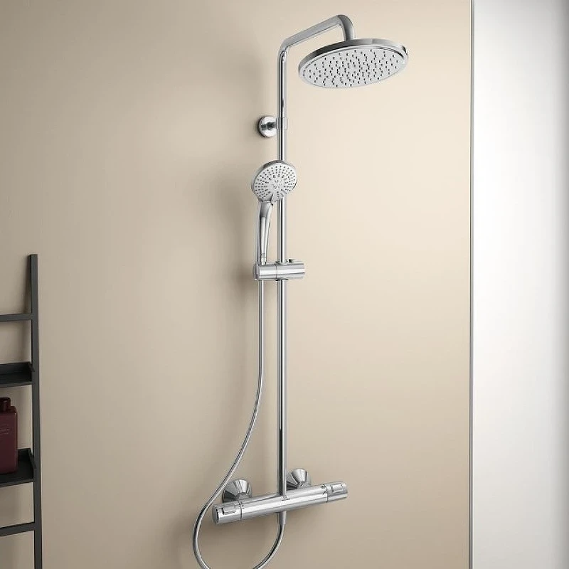 Душевая система Ideal Standard Ceratherm T25 A7208AA с термостатом Хром латунь на стену