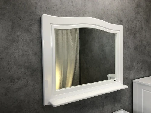 Зеркало Comforty Павия 100 00004147986 Белый глянец МДФ / ЛДСП, стекло