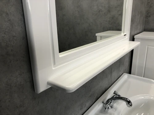 Зеркало Comforty Павия 100 00004147986 Белый глянец МДФ / ЛДСП, стекло