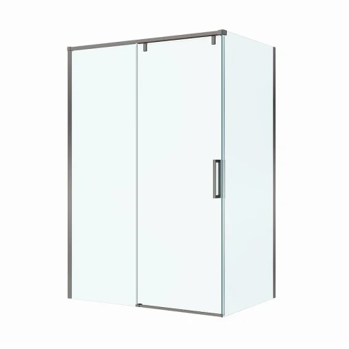Душевой уголок BelBagno Soft Close-1 140x90 SOFT_CLOSE-1-AH-1-140/90-C-GM профиль Оружейная сталь стекло прозрачное