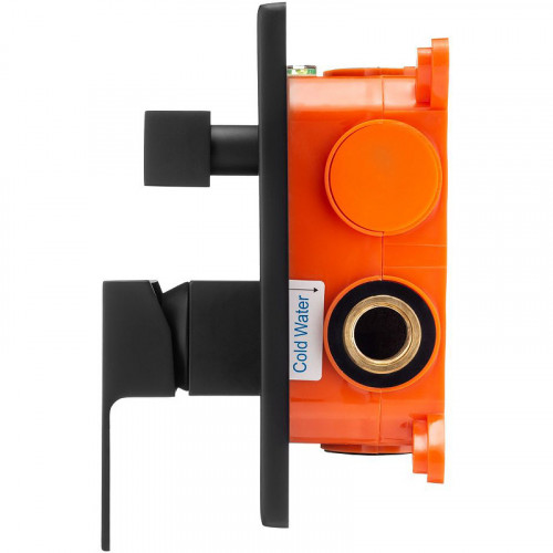 Смеситель для душа Swedbe Platta 5519B Черный матовый латунь встраиваемый