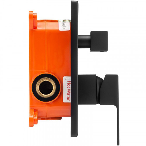 Смеситель для душа Swedbe Platta 5519B Черный матовый латунь встраиваемый