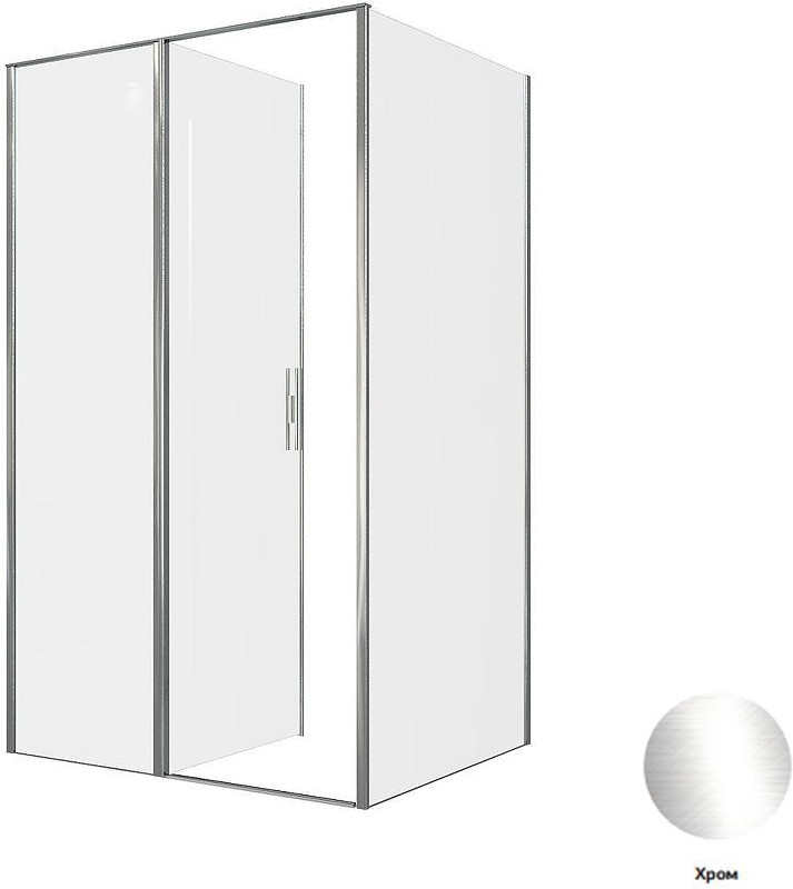 Душевой уголок Allen Brau Priority 120x80 3.31007.00+3.31013.00 цвет профиля Хром стекло прозрачное