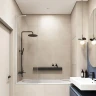 Шторка на ванну Veconi Palau PL-84 60 PL84-60-01-C7 профиль цвет Хром стекло прозрачное