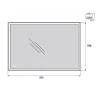 Зеркало BelBagno SPC-GRT-700-800-LED-TCH с подсветкой с сенсорным выключателем