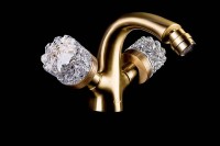 Смеситель для биде Boheme Crystal 316-CRST Бронза латунь