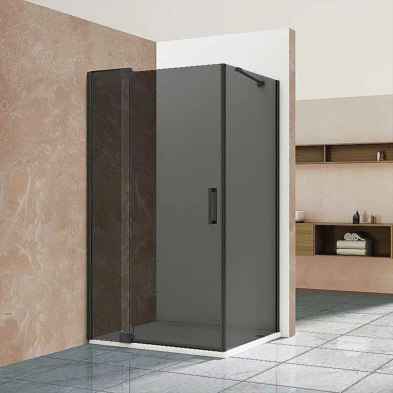 Душевой уголок Vincea Extra 120х90 VSR-1E111290CGB профиль Черный стекло тонированное