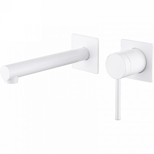 Смеситель для раковины Abber Emotion AF8812W Белый латунь встраиваемый