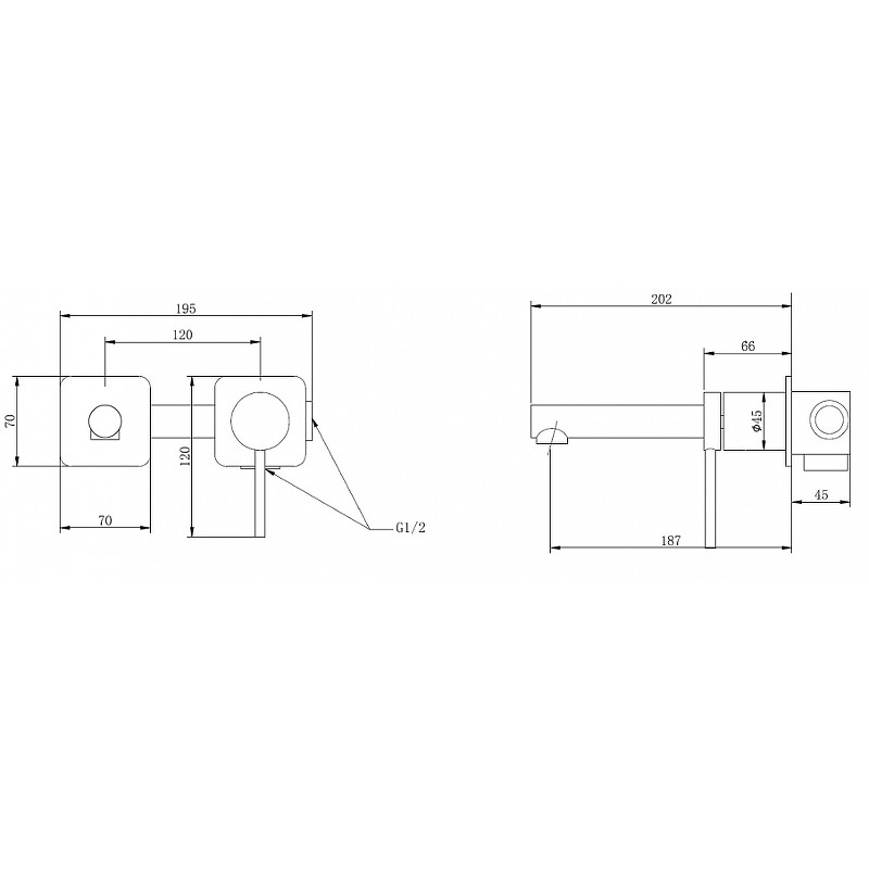 Смеситель для раковины Abber Emotion AF8812W Белый латунь встраиваемый