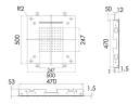 Верхний душ Remer 357SFS50NC цвет Хром