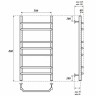 Водяной полотенцесушитель Point Венера PN07158 П7 500x800 Хром