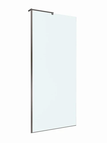 Душевая перегородка BelBagno Uno 90 UNO-L-1-TB-90-C-GM профиль Оружейная сталь стекло прозрачное