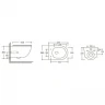 Унитаз Ceruttispa Orlter Aria MBF CT10017 подвесной Черный матовый с сиденьем Микролифт фарфор подвесной