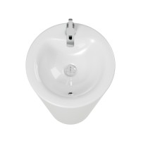 Раковина Laguraty 51 1645B Белая фаянс напольный