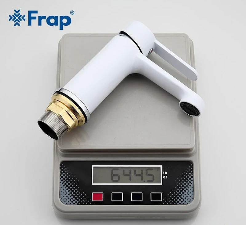 Смеситель для раковины Frap H41 F1041 Белый Хром