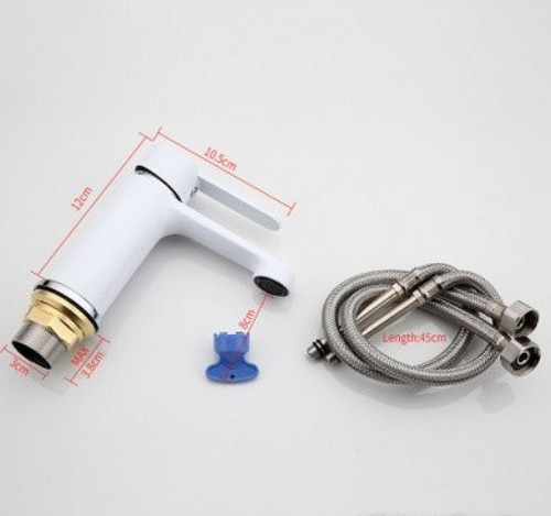 Смеситель для раковины Frap H41 F1041 Белый Хром