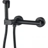 Гигиенический душ со смесителем Haiba HB5514-7 Черный матовый латунь на стену