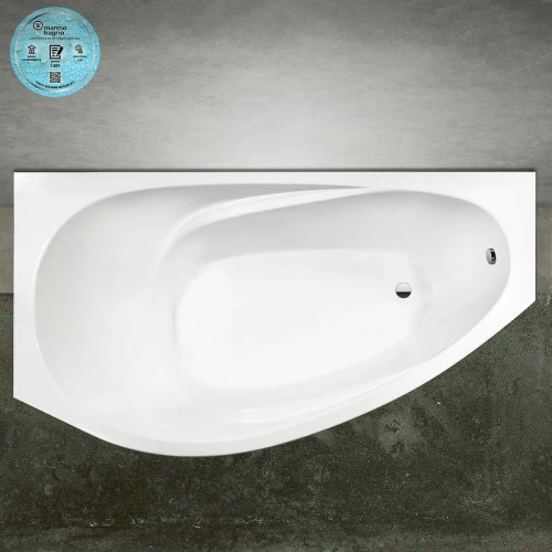 Ванна из искусственного камня Marmo Bagno Турин 170x95 L MB-TL170-95 без гидромассажа