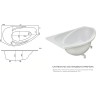 Ванна из искусственного камня Marmo Bagno Турин 170x95 L MB-TL170-95 без гидромассажа