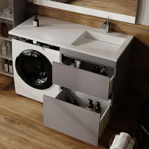 Раковина Style Line Estetus Леон 120 R СС-00002437 с местом под стиральную машину Белая
