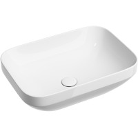 Раковина-чаша Ceramicanova Element 50 CN6055 Белая глянцевая фарфор накладная