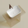 Раковина-чаша Ceramicanova Element 50 CN6055 Белая глянцевая фарфор накладная
