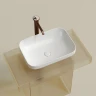 Раковина-чаша Ceramicanova Element 50 CN6055 Белая глянцевая фарфор накладная