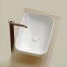 Раковина-чаша Ceramicanova Element 50 CN6055 Белая глянцевая фарфор накладная